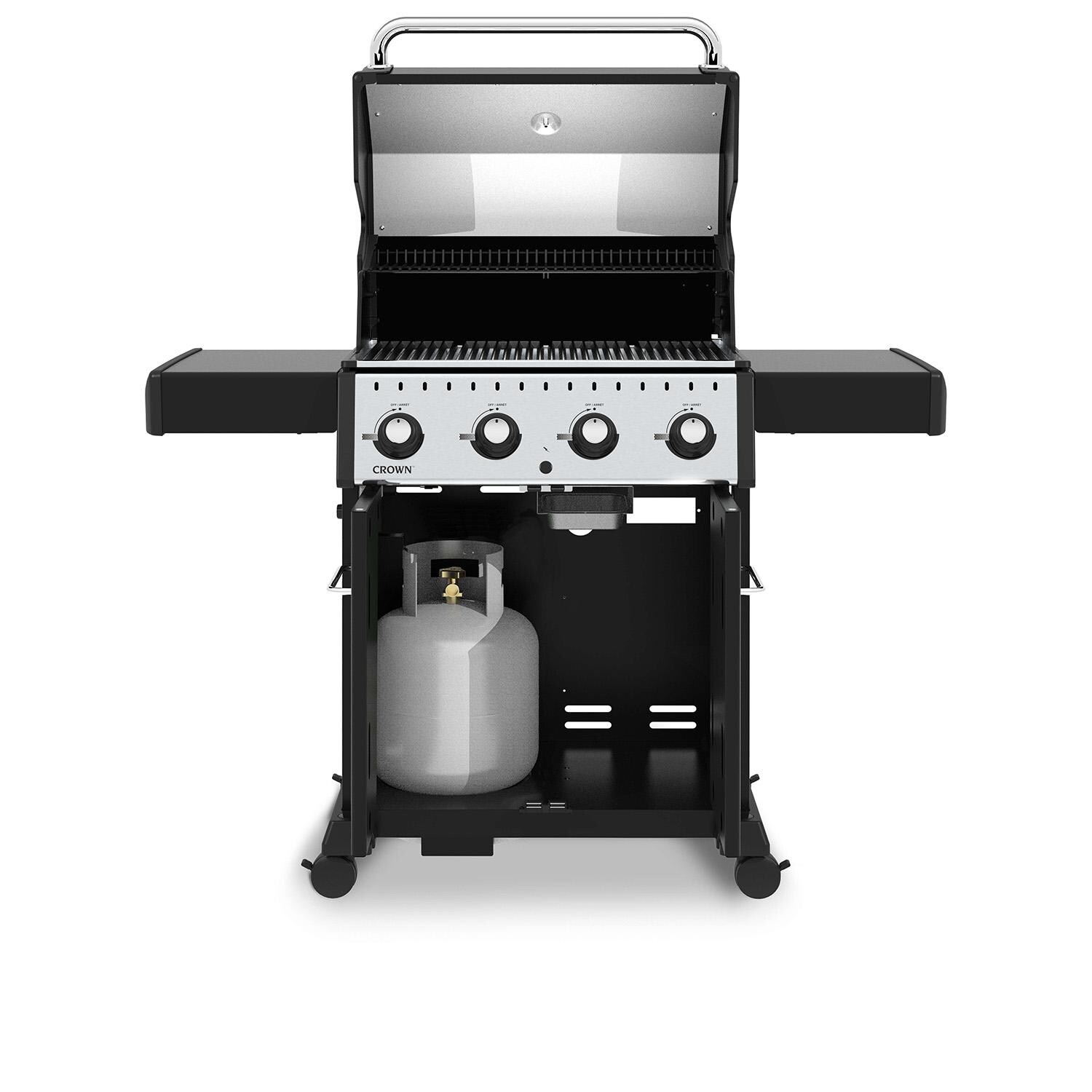 Broil King 865254 24-in Propane Grill - Lid Open - White Background thumbnail