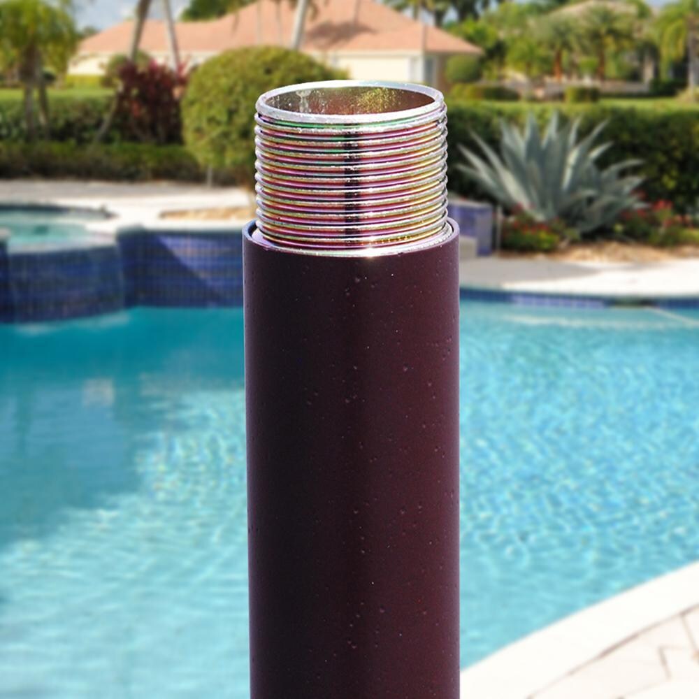 Galtech 9 Ft. Octagonal Bar Height Patio Umbrella W/ Manual Lift - Threaded Coupling Detail thumbnail