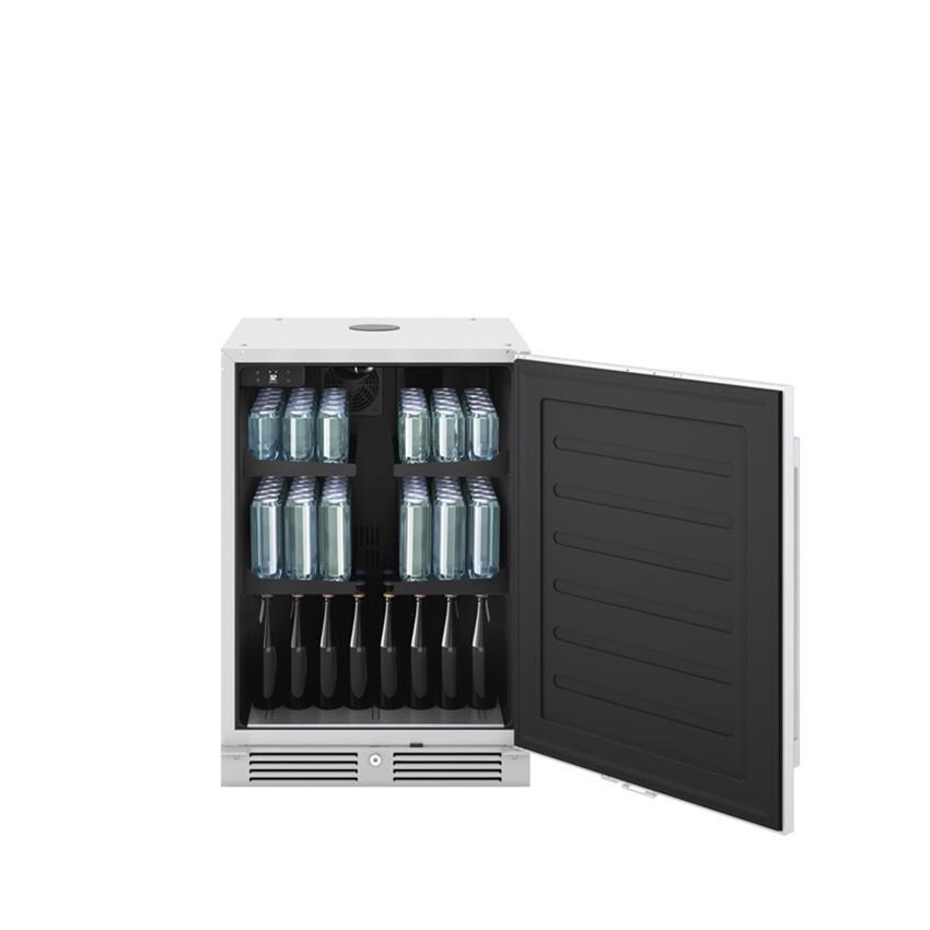 Zephyr PRKB24C01AS-OD 24-Inch Presrv Outdoor Kegerator & Beverage Cooler Double Tap w/ Line Cleaning Kit - Used As Beverage Cooler Fully Stocked thumbnail