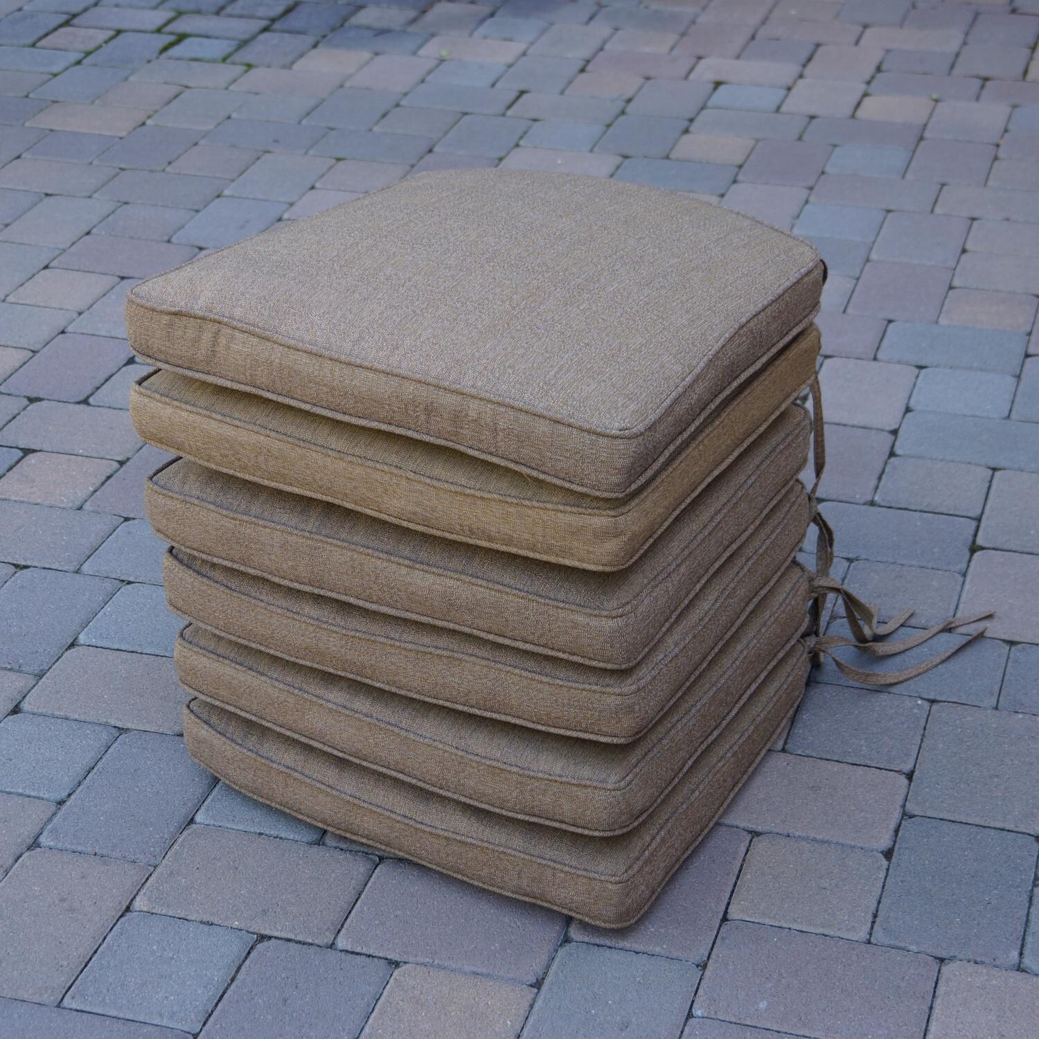 Darlee Madison Replacement Dining Chair Cushion - Set of 6 - Sesame