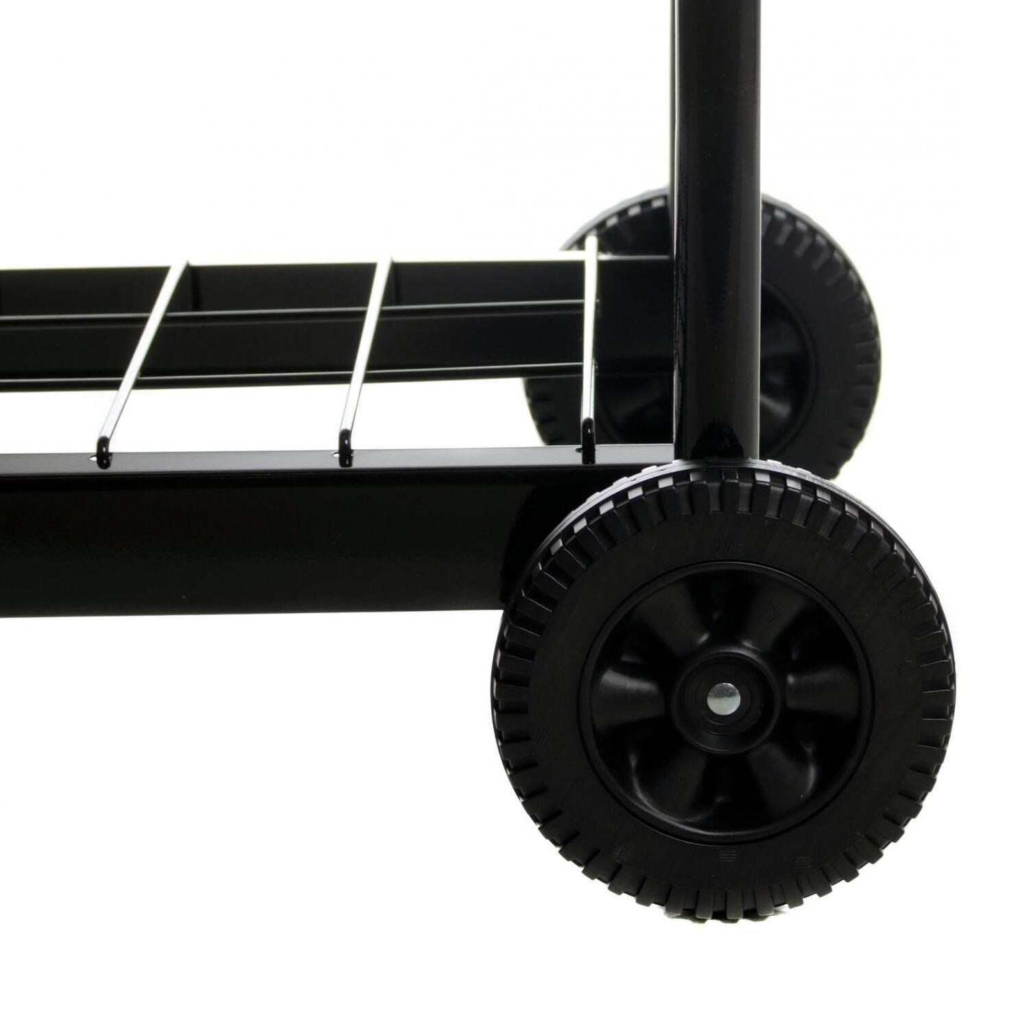 Americana by Meco Electric Grill With Fold Down Side Tables - Wheels with Lower Wire Shelf thumbnail
