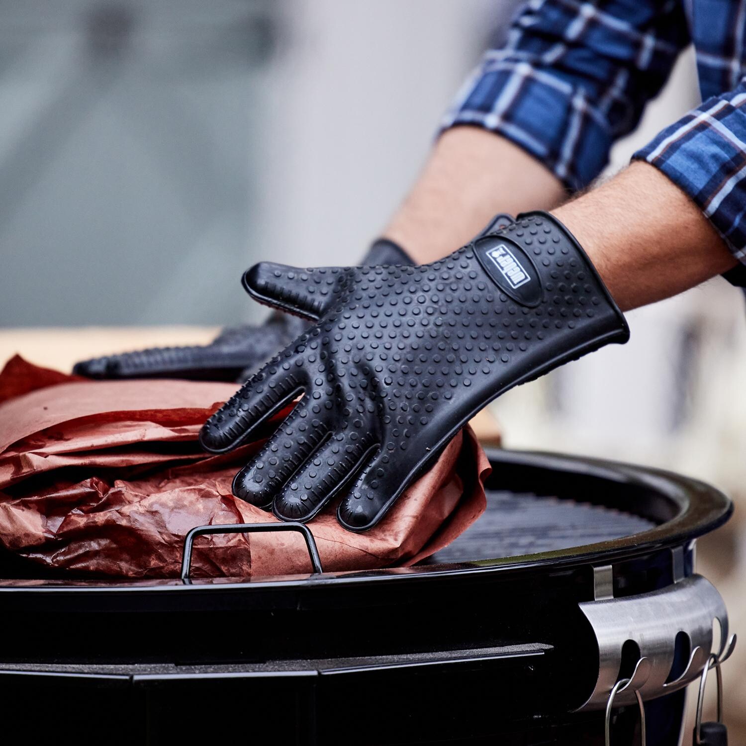 Weber 7017 Silicone Grilling Gloves - Lifestyle View thumbnail
