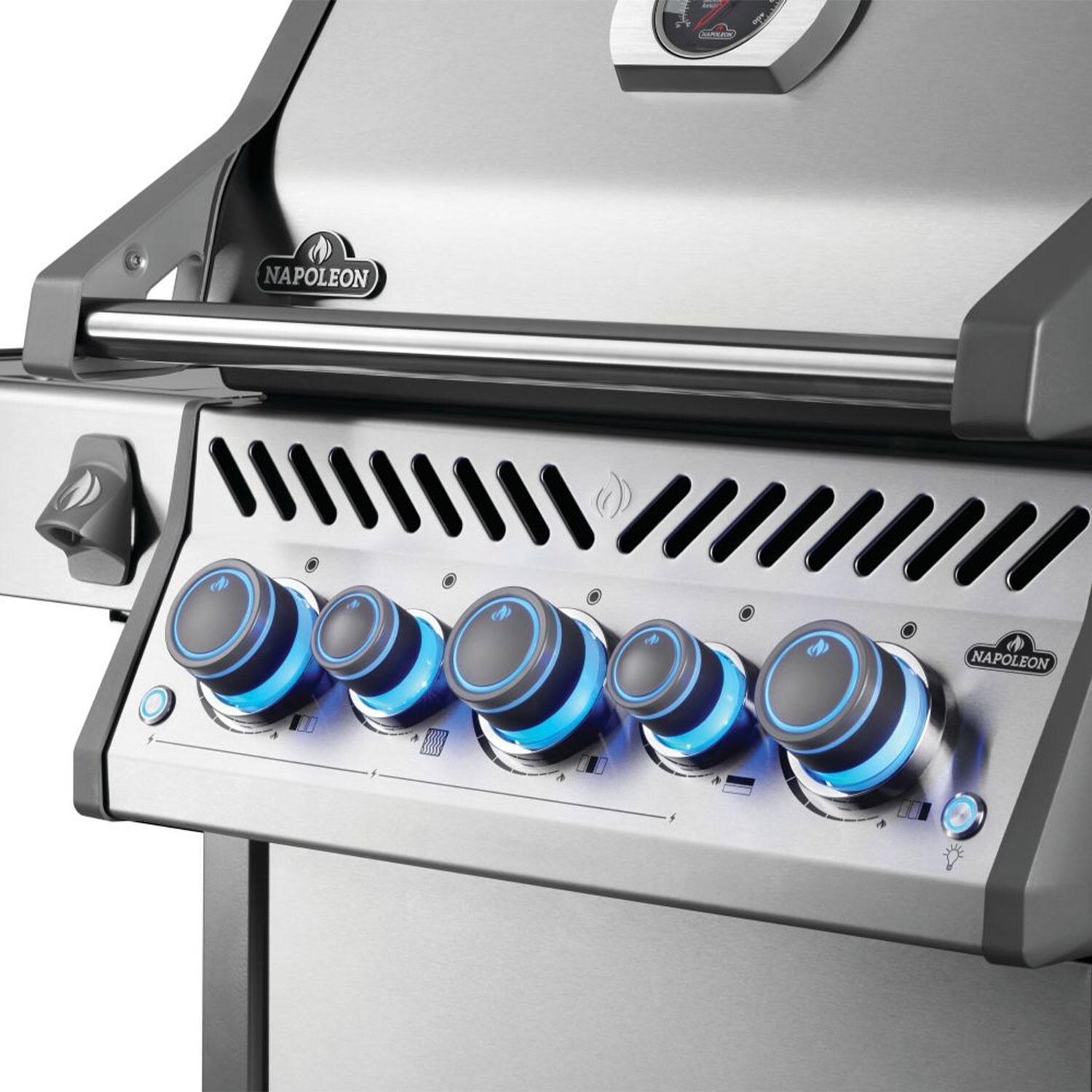 Napoleon RPS425RSIBPSS-2 Rogue PRO-S 425 Natural Gas Grill w/ Infrared Side & Rear Burners - Stainless Steel - Knobs Light On & Beer Bottle Opener - Detail thumbnail