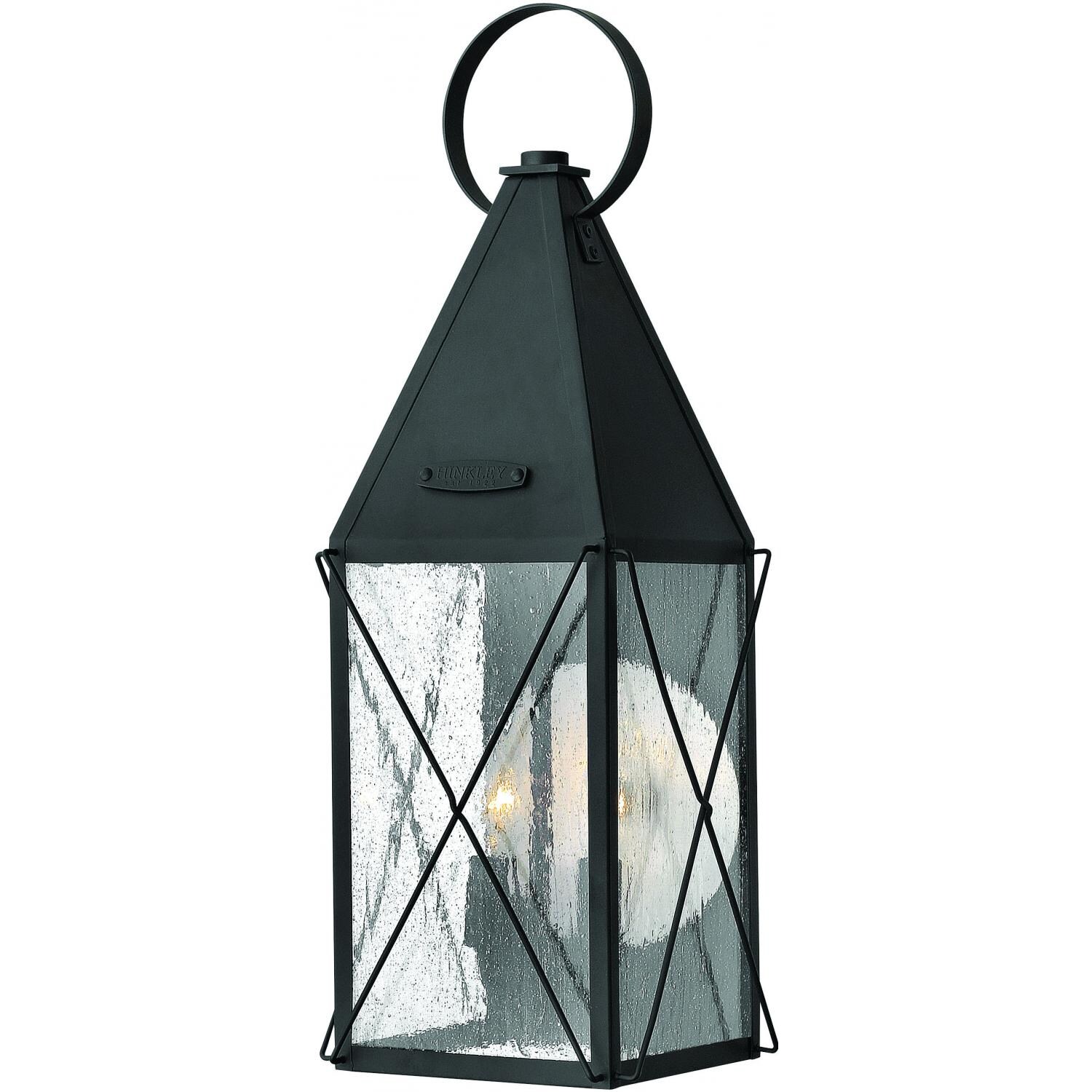 Hinkley Lighting York Two Light 21-Inch Outdoor Wall Light - Black - 1844BK