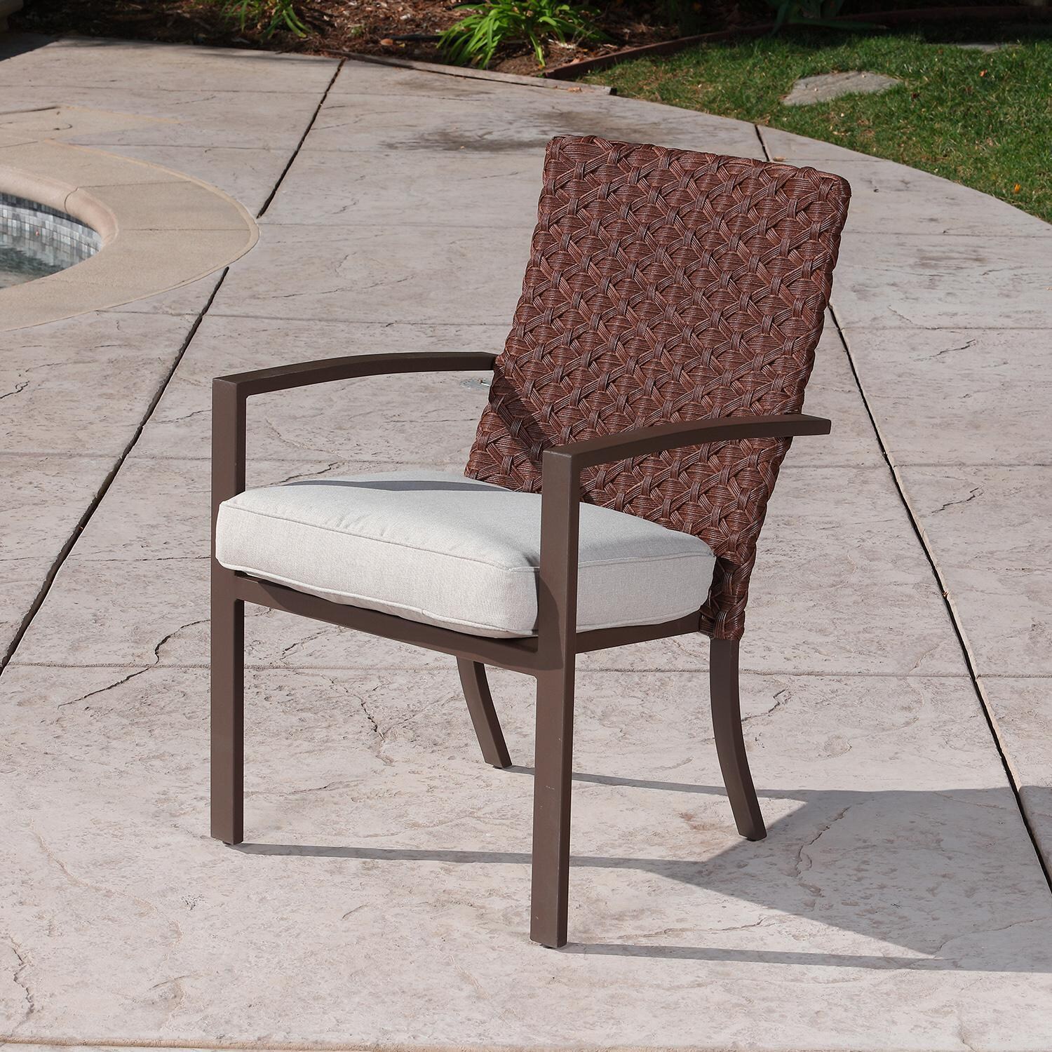 Lakeview Outdoor Designs Bay St. Louis 7 Piece Wicker & Aluminum Patio Dining Set - Patio Dining Chair thumbnail