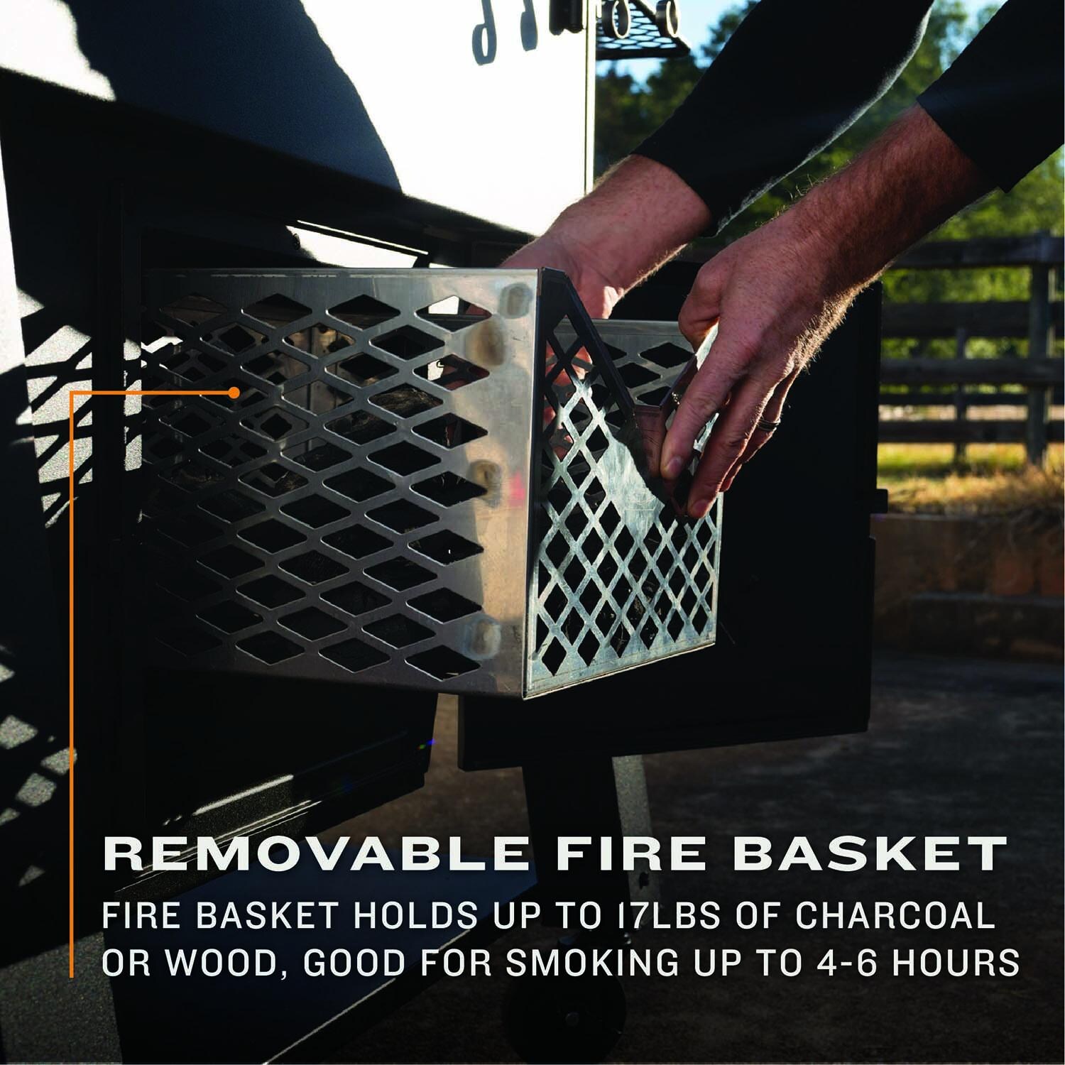 Oklahoma Joe's 23202164 Marshal Centerbox Smoker - Removable Basket - Detail thumbnail