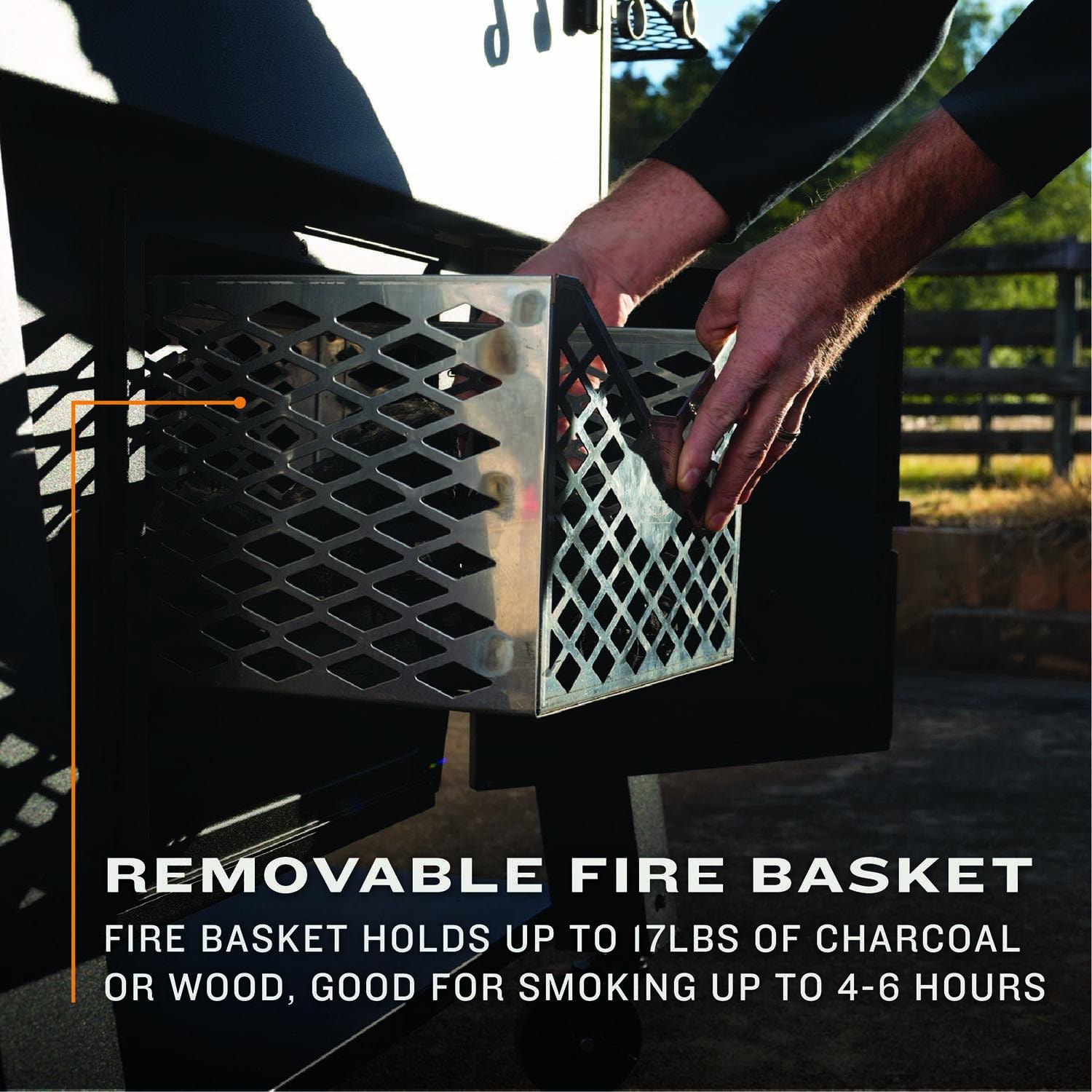 Oklahoma Joe's 23202164 Marshal Centerbox Smoker - Removable Basket - Detail thumbnail