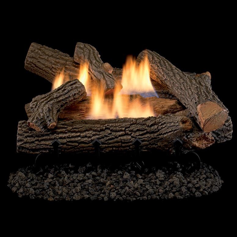 Superior Fireplaces Crescent Hill Gas Log Set With Vent-Free Dual Flame Burner thumbnail