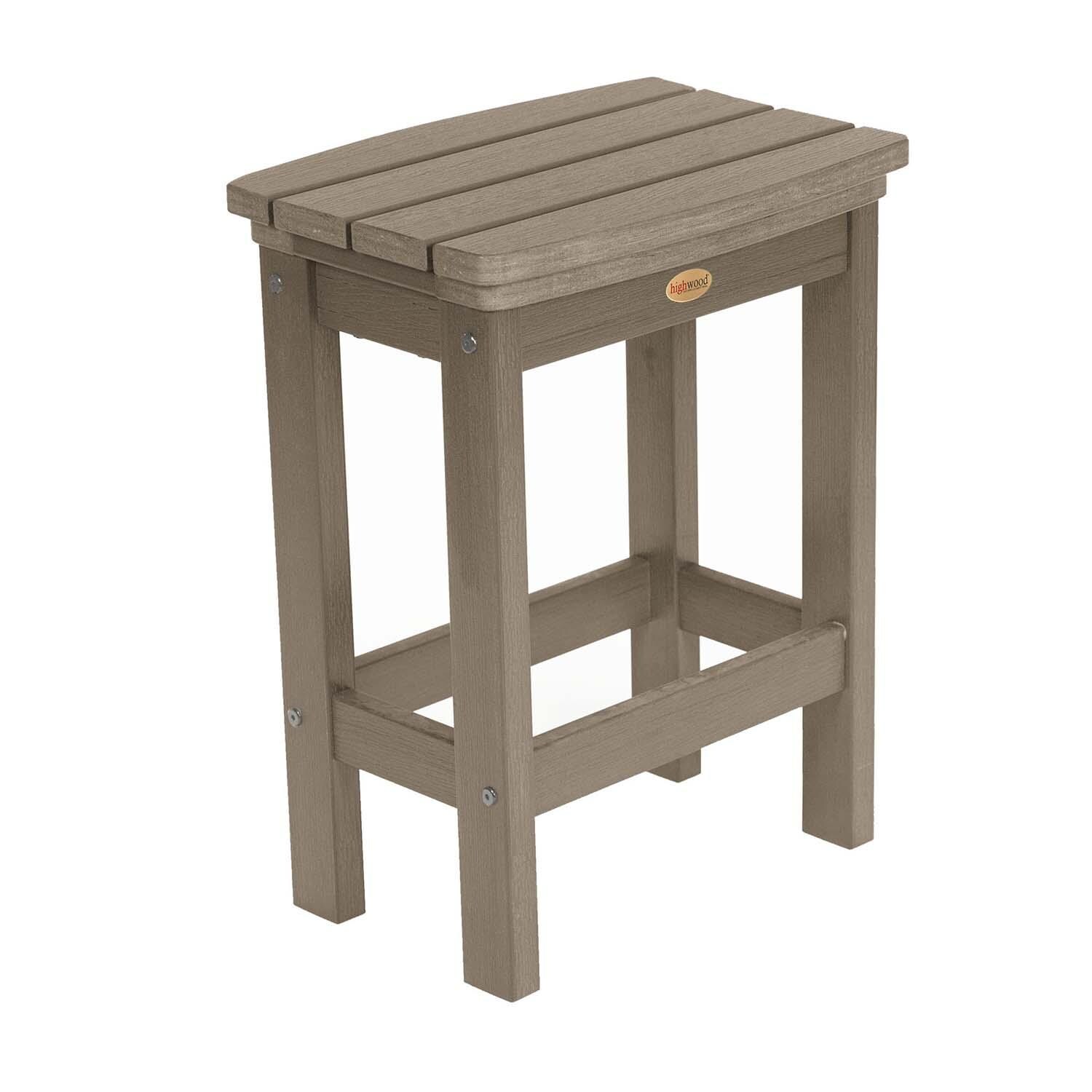 Hart Lane 3 Pc Recycled Plastic Counter Height Dining Stool in Woodland Brown By Lakeview - White Background thumbnail