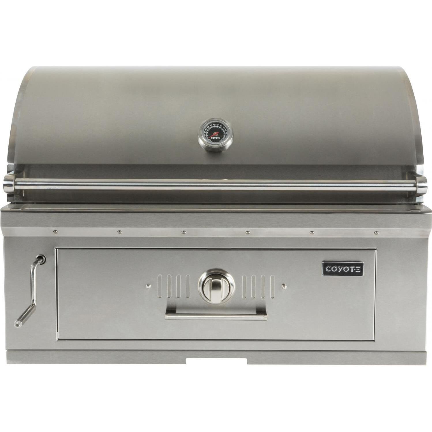 Coyote 36-Inch Built-In Stainless Steel Charcoal Grill - C1CH36 : BBQ Guys