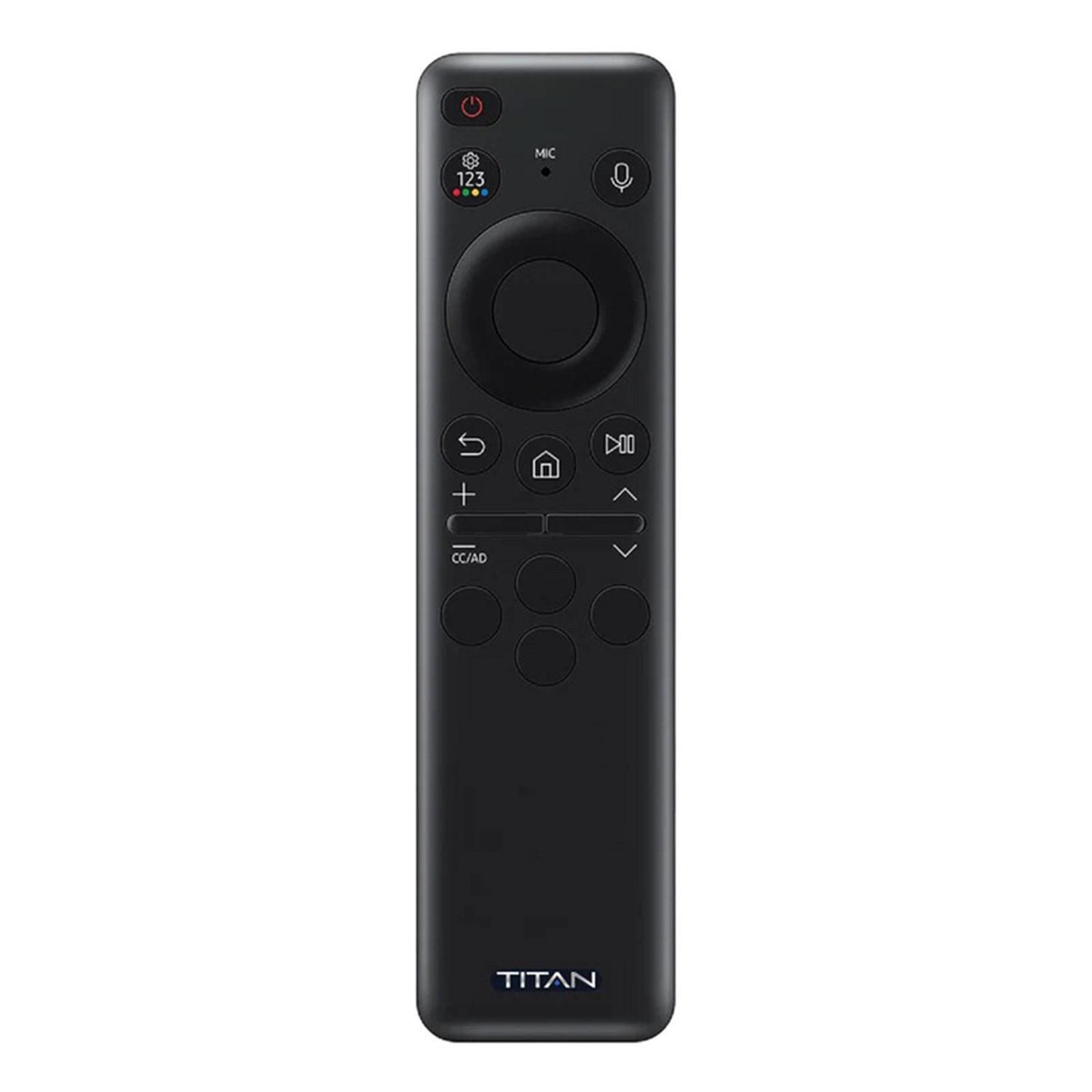 Titan Neo QN90C Series 75 Inch Full Sun QLED Outdoor Smart TV - Remote - White Background thumbnail