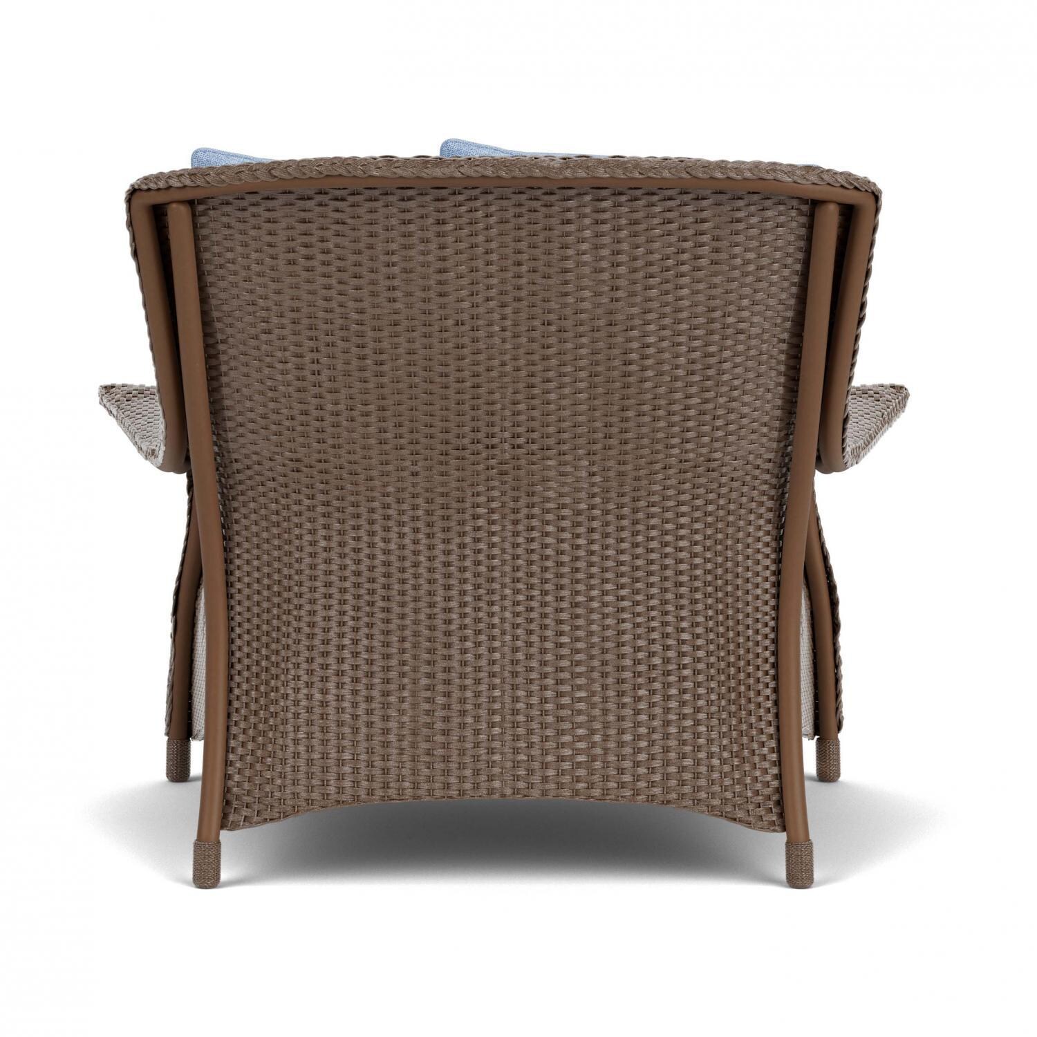 Lloyd Flanders Mandalay Chair and a Half in Bark Finish with Demo Skyway Fabric - Back thumbnail