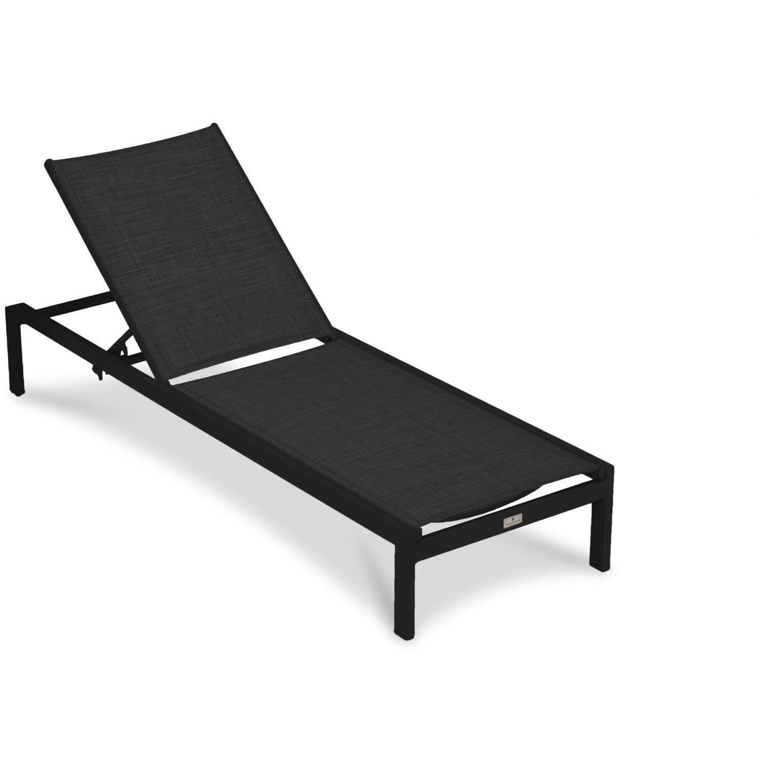 Spring Bay 3 Piece Chaise Lounge Set in Black - Chaise Lounge - White Background thumbnail