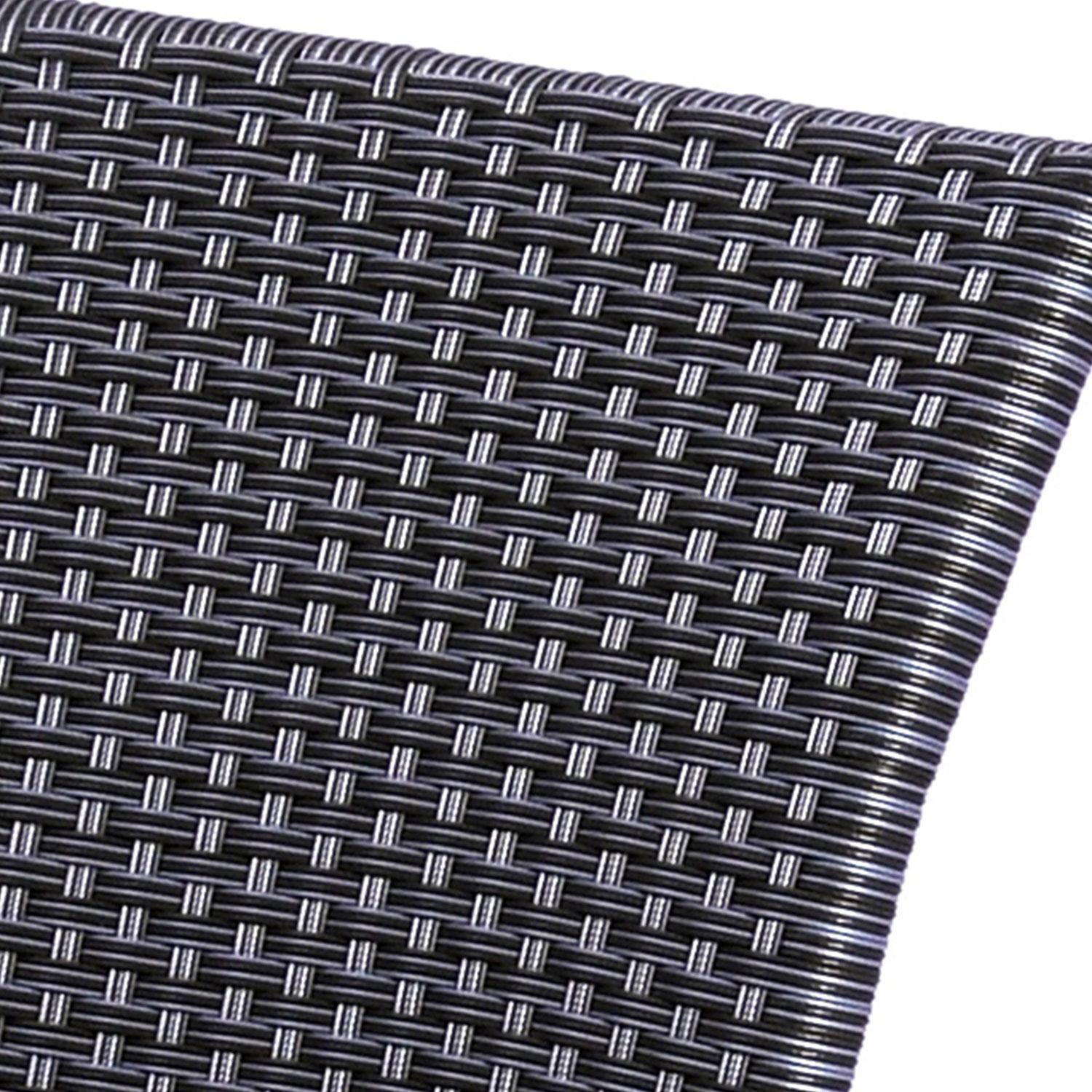 Pilano 5 Pc Aluminum/Woven Round Dining Set in Gray By KETTLER - Dining Chair - Synthetic Weave - Detail thumbnail