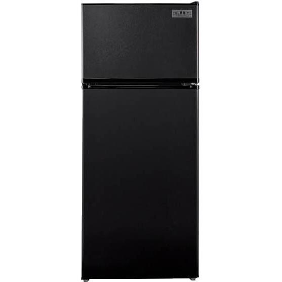 Summit 24-Inch 10.3 Cu. Ft. Freestanding Apartment Refrigerator With Ice Maker - Black - FF1119BIM