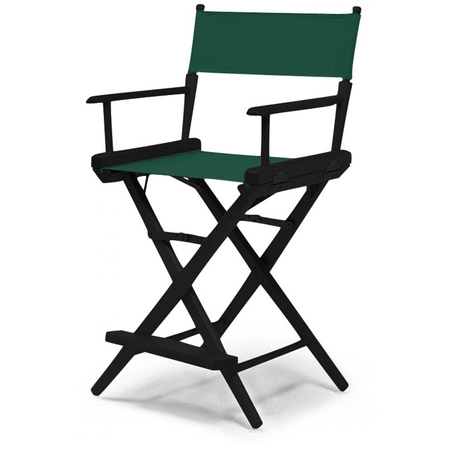 World Famous Counter Height Director Chair By Telescope Casual - Black/Forest Green