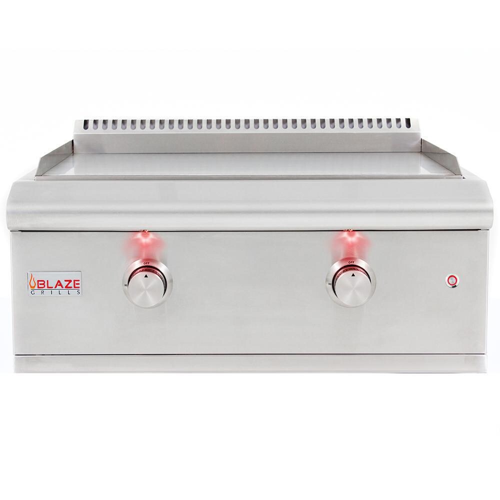 Blaze BLZ-GRIDDLE-LTE-NG Premium LTE 30-Inch Built-In Natural Gas Griddle With Lights