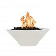Top Fires by The Outdoor Plus Cazo 24-Inch Natural Gas Fire Bowl - Limestone - Match Light image
