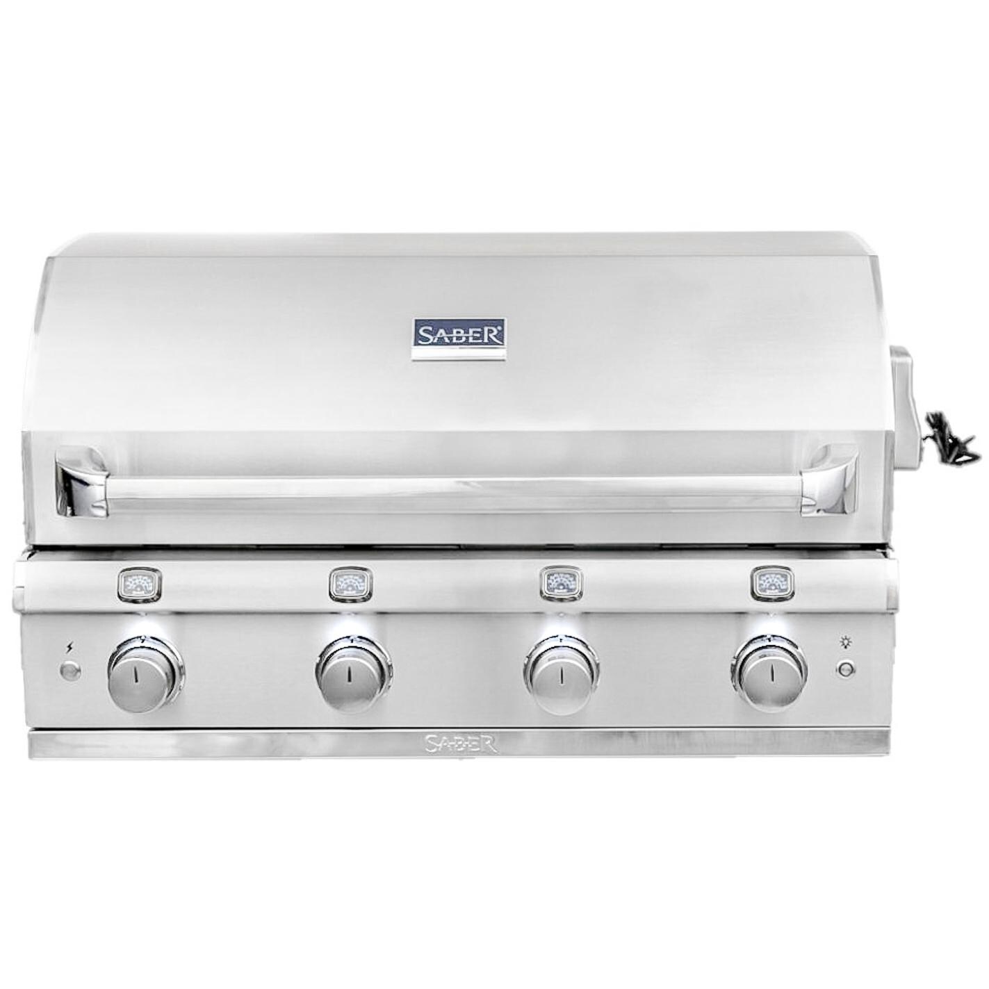 Saber Elite 1670 40-Inch 4-Burner Built-In Infrared Natural Gas Grill - R67SB1017
