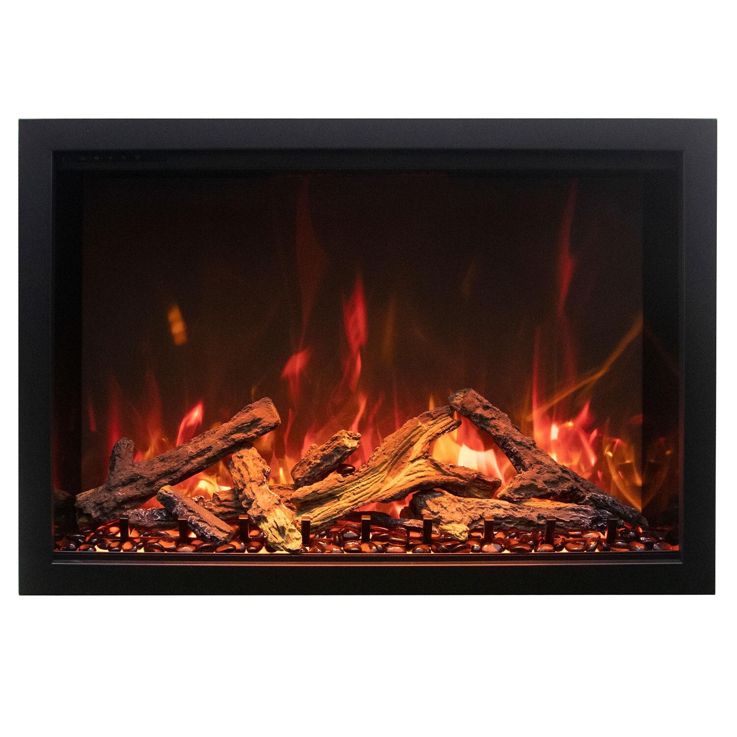 Amantii Traditional Bespoke 38-Inch Built-In Indoor/Outdoor Electric Fireplace W/ Thermostatic Remote, WiFi Capable thumbnail