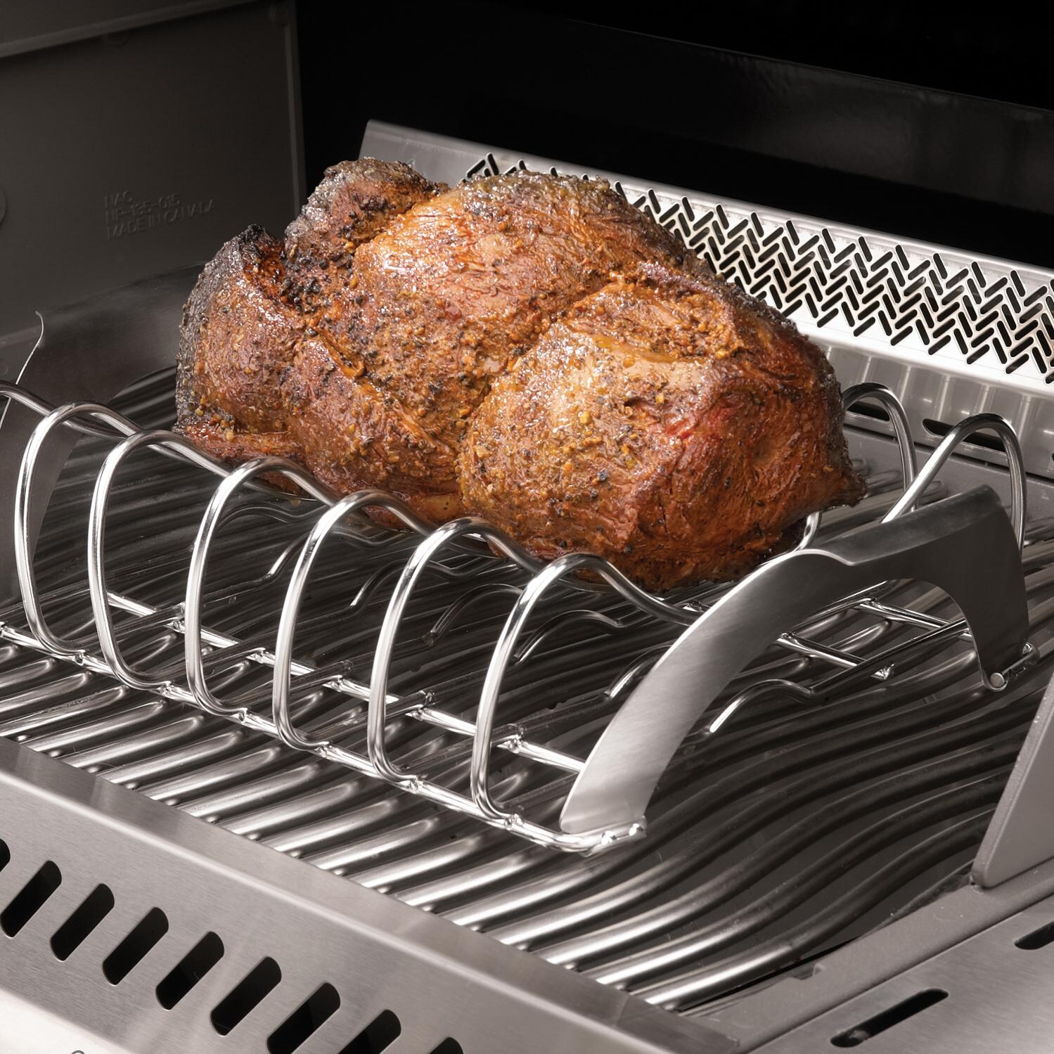 Napoleon PRO Stainless Steel Rib / Roast Grill Rack : BBQGuys