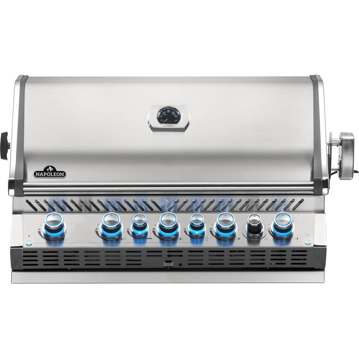 Napoleon Prestige PRO 665 Built-in Natural Gas Grill with Infrared Rear Burner - BIPRO665RBNSS-3 (2019) thumbnail