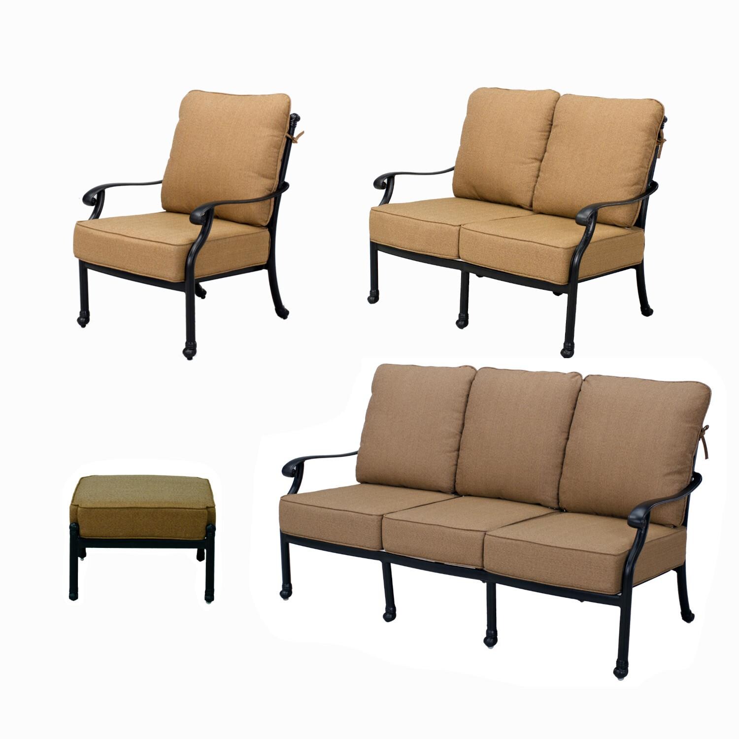 Darlee B/RC201658-808 Madison Replacement Deep Seating Cushion Set - Furniture Frames Not Included thumbnail