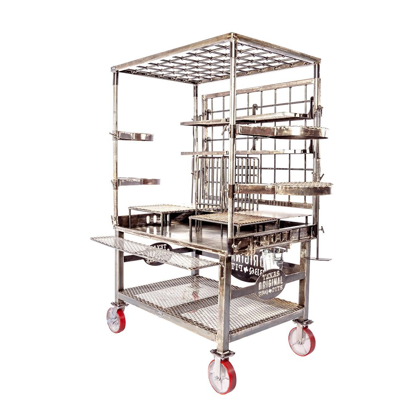 Texas Original Pits LFT-LOADED Laredo Loaded Live Fire Table - Left Angled View thumbnail