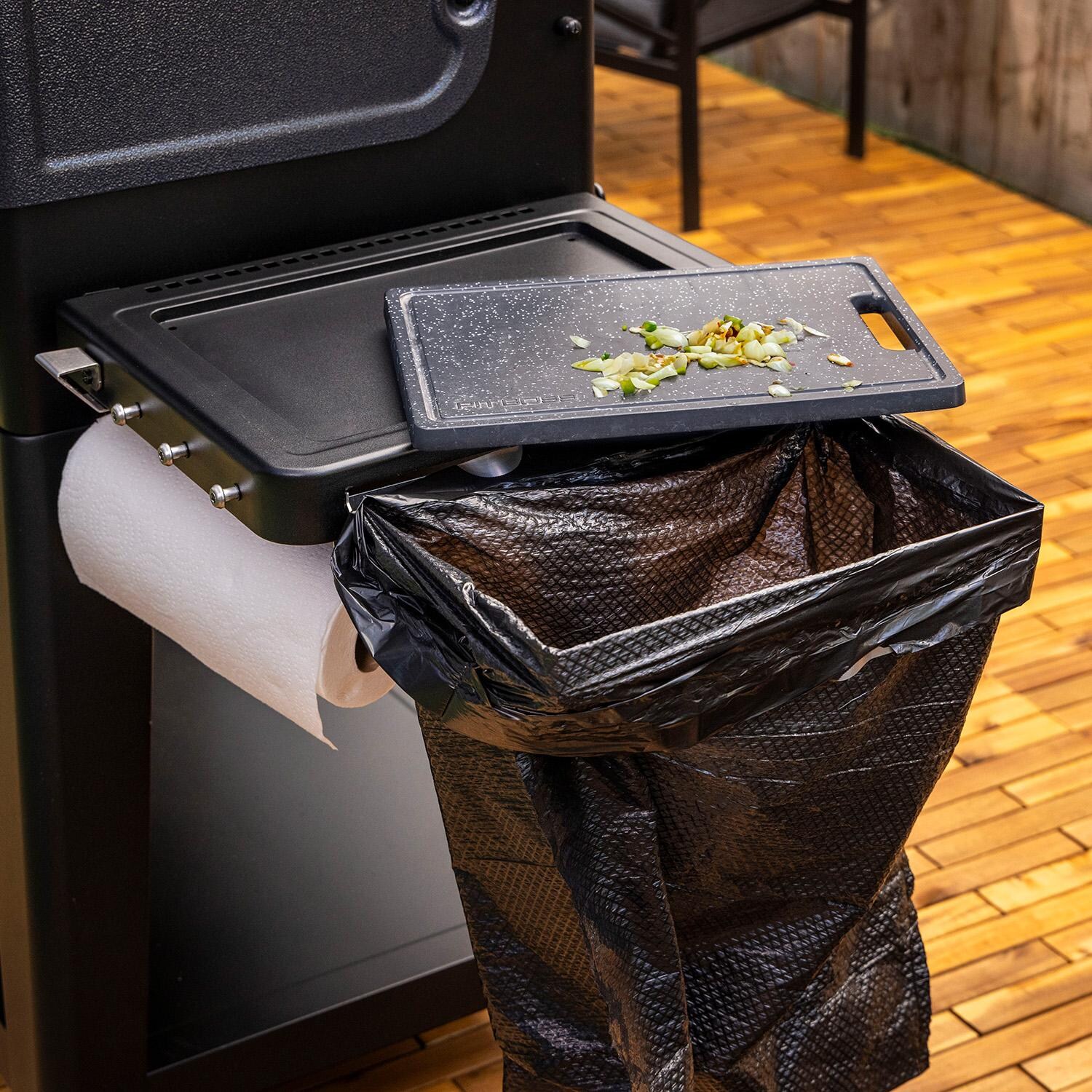 Pit Boss 11112 Navigator 1300 Connected Grill - Trash Bag Attached - Detail thumbnail