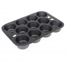 Cajun Classic 11-Mold Seasoned Cast Iron Muffin Pan - GL10492ES image
