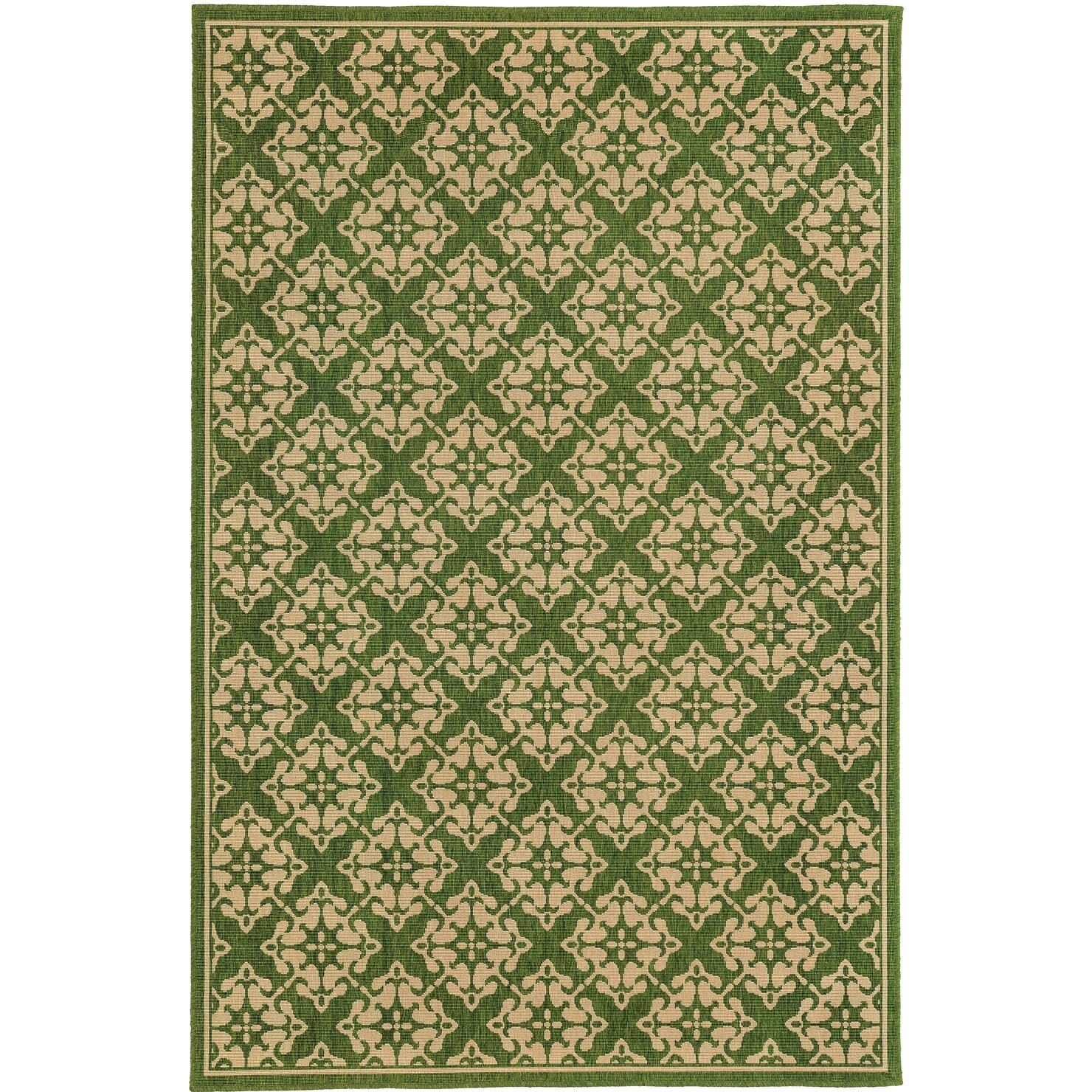 Tommy Bahama Seaside 4 X 6 Indoor/Outdoor Rug By Oriental Weavers - Green & Beige thumbnail