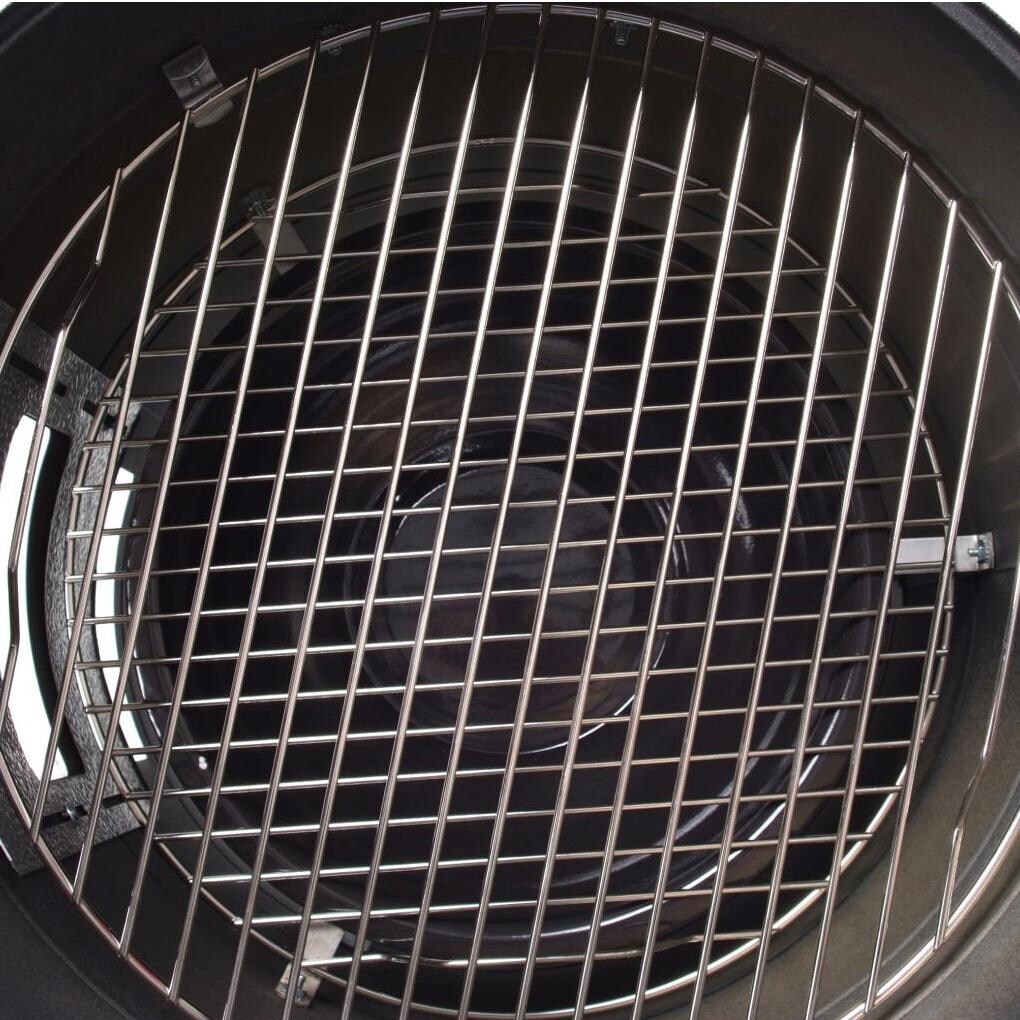 Meco Charcoal Water Vertical BBQ Meat Smoker - Black - Cooking Grate thumbnail