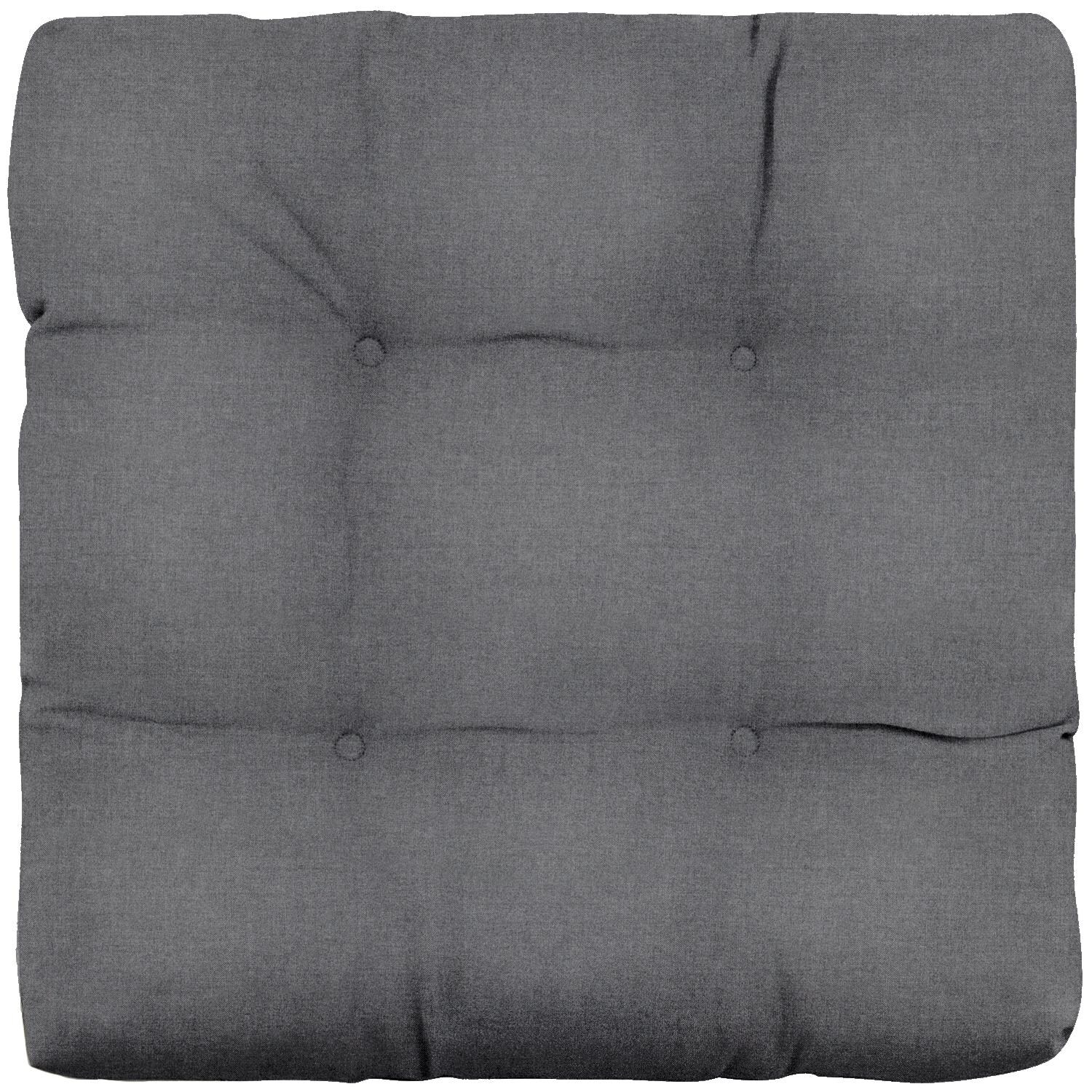 Sunbrella Cast Slate Extra Large Outdoor Replacement Seat Cushion By UltimatePatio.com - Top View thumbnail