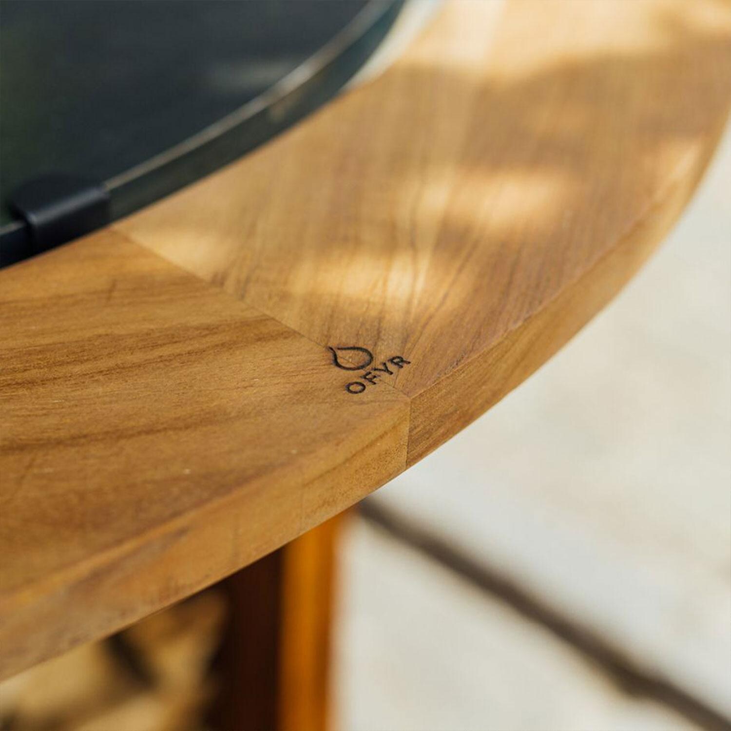 OFYR OA-FGR-85 44 Inch Fire Guard Ring 85 - Ring Attached - Close Up View - Detail thumbnail