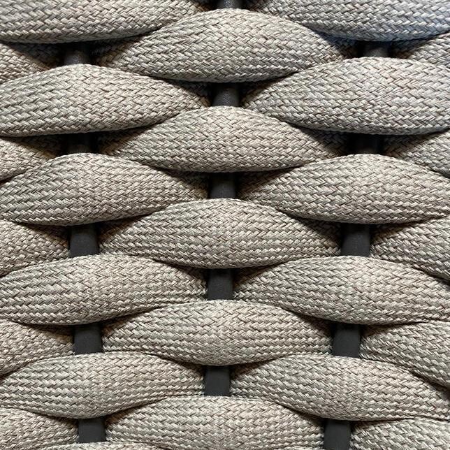 Chloe Bay 9 Pc Aluminum Square Dining Set in White by Lakeview - Cushion - Color Swatch thumbnail