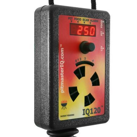 Pitmaster IQ120 BBQ Temperature Regulator Kit - Side View of Controller thumbnail
