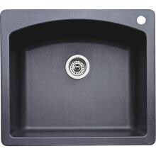 Blanco Diamond 25 X 22 Silgranit II Single Bowl Dual Mount Sink - Anthracite - 440210 image