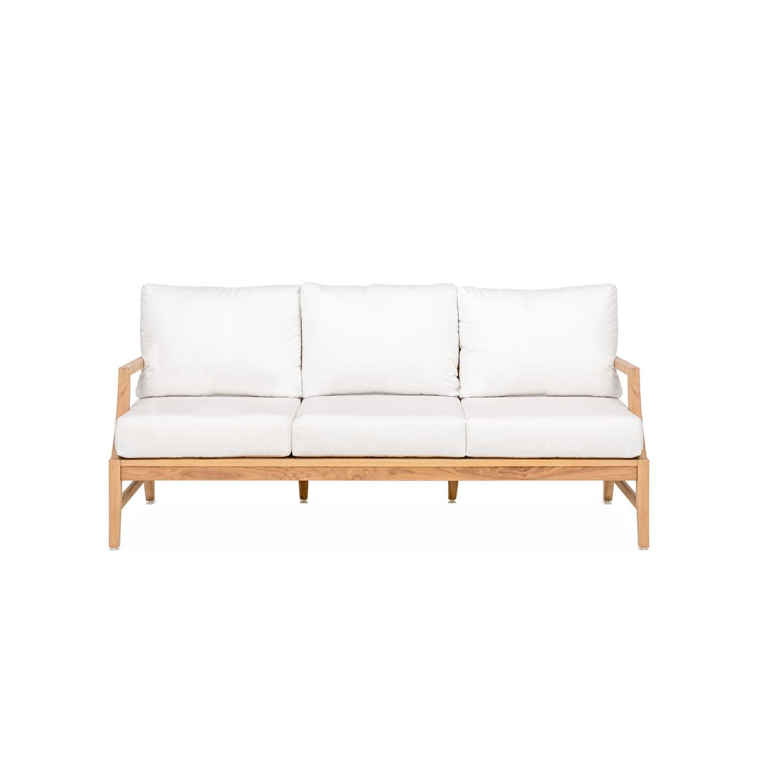Teak + Table Charleston Sofa in Natural - White Background thumbnail