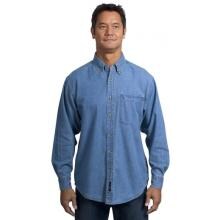 Port Authority Long Sleeve Denim Shirt Large - Faded Denim image