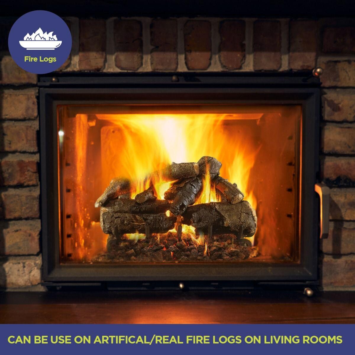 BBQGuys Signature LAVA-S-40 Small Black Lava Rock Filler - Fire Logs thumbnail