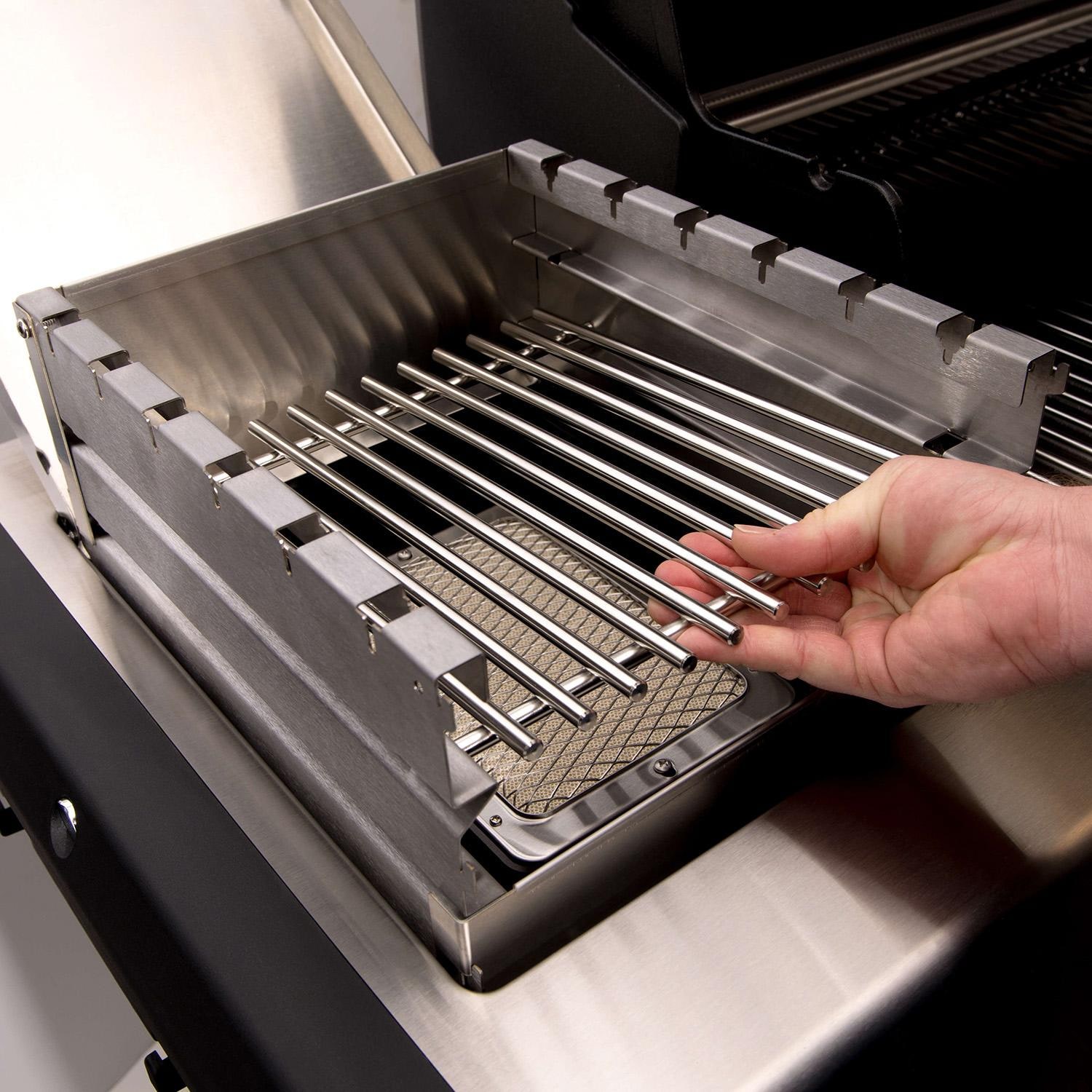 Broil King Infrared Side Burner Wind Shield - 18671 - Grate - White Background thumbnail