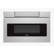 Sharp 1.2 Cu. Ft. 24-inch Built-In, Flat Panel Microwave Drawer - Stainless Steel - SMD2470AS image