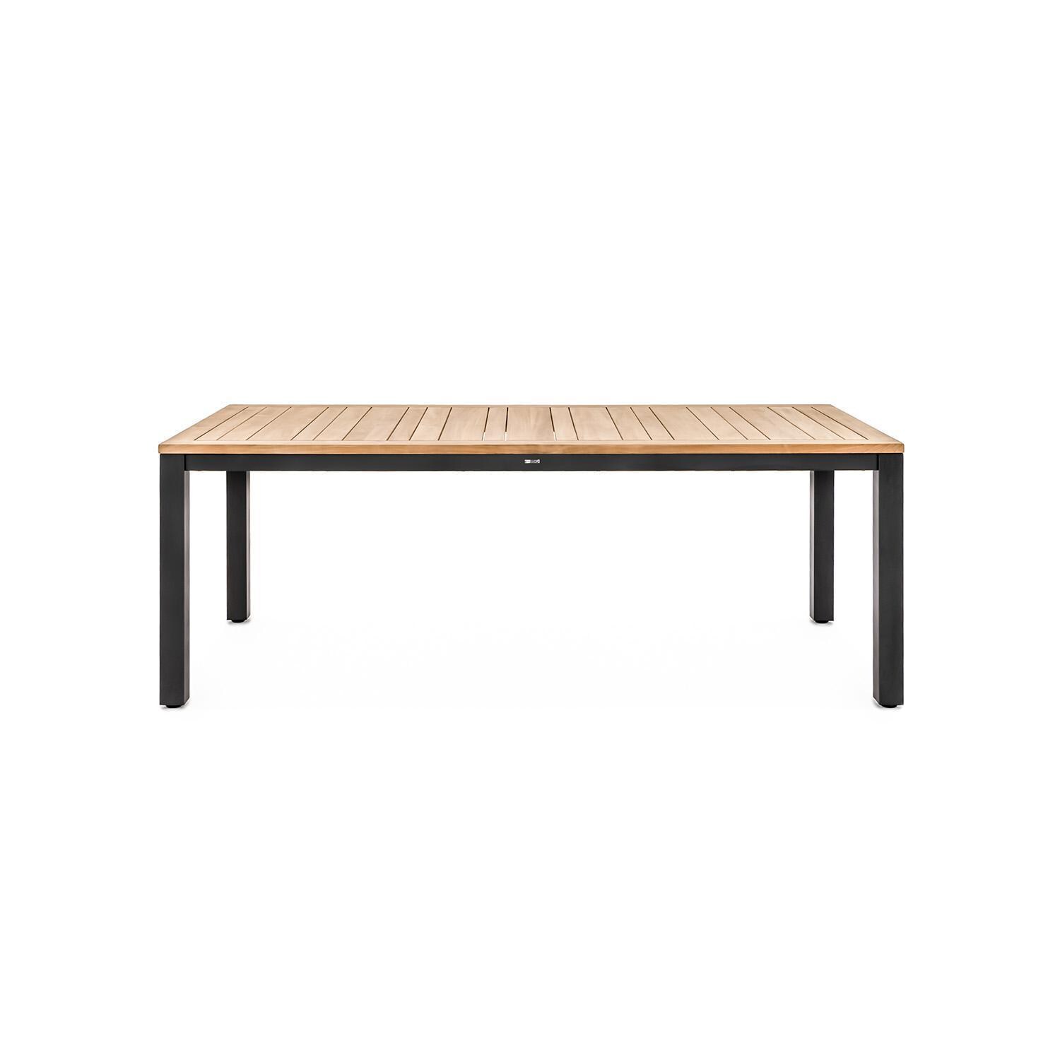 Teak + Table Paros 82 Inch Rectangular Dining Table in Asteroid - White Background thumbnail
