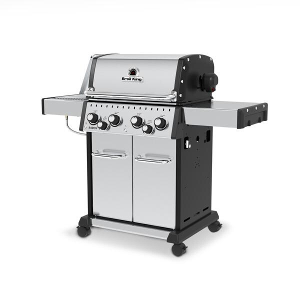 Broil King Baron S 490 Pro Infrared Propane Gas Grill 875944 - Closed Angled