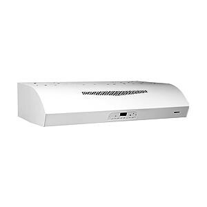 Broan 30Inch 450 CFM Under Range Hood White QP330WW BBQGuys