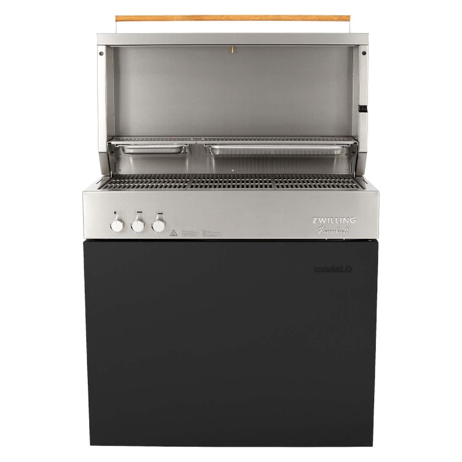 Flammkraft Model D Natural Gas Grill - Ivory Black - 1030978