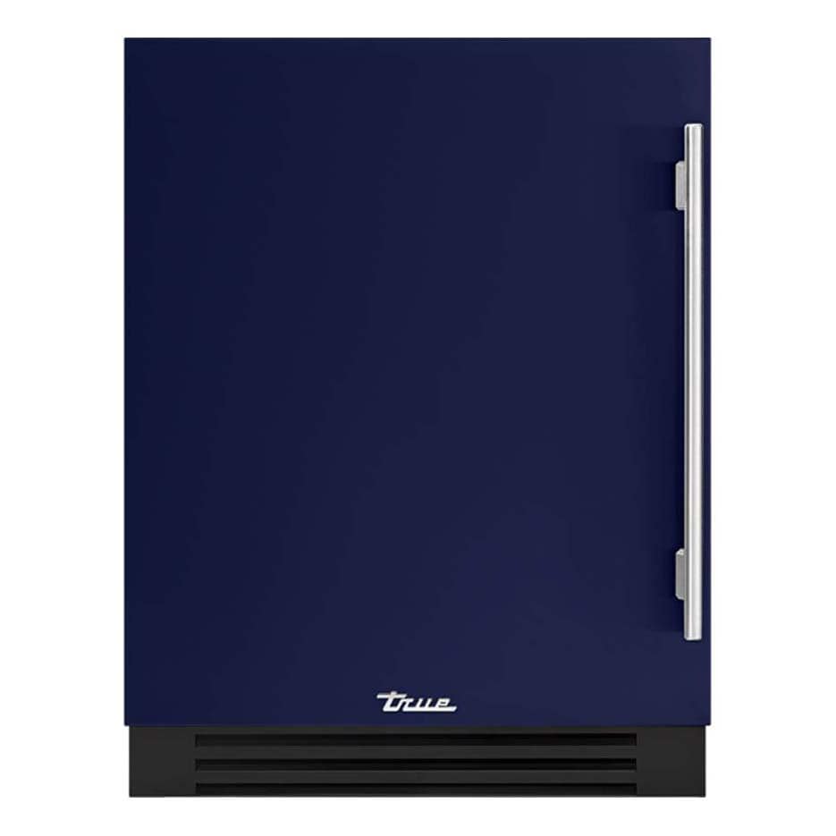 True ADA Height 24 Inch 40 Bottle Left Hinge Outdoor Wine Cabinet - Cobalt w/ Stainless Steel Handle - TUWADA-24-LS-A~078-H04