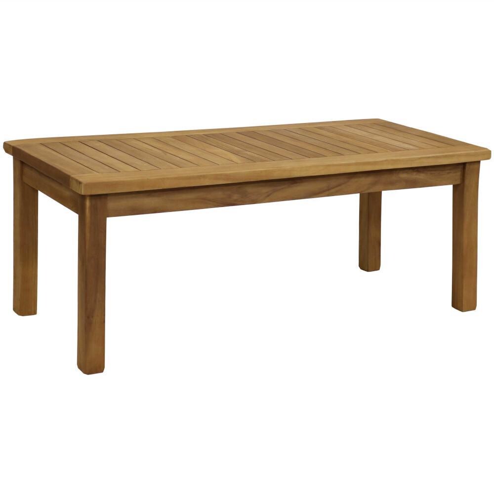 Ultimate Patio Wooden Teak Outdoor Coffee Table - Full View thumbnail