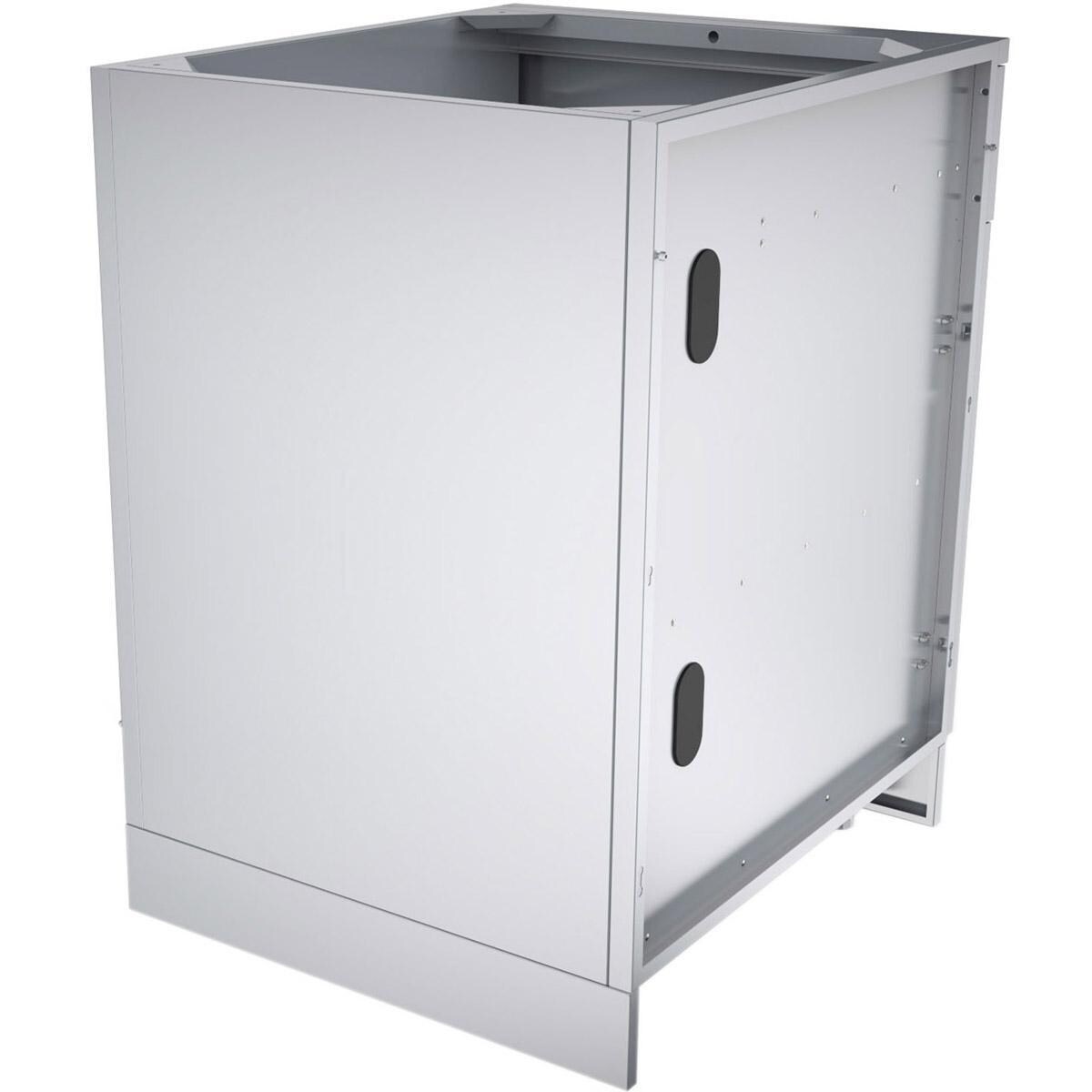 Sunstone SBC24CDD 24-in Outdoor Kitchen Double Door and Drawer Island Cabinet - Cabinet Back - White Background thumbnail