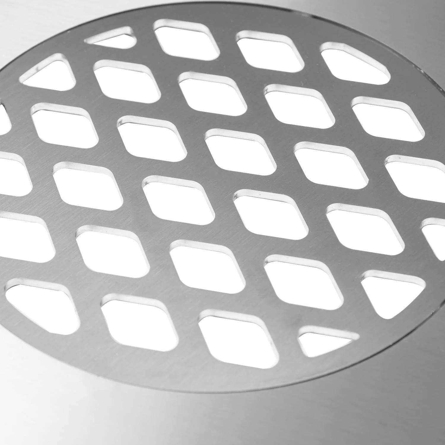 BBQGuys Signature BBQ-KCGG-18-SS Stainless Steel Grill / Griddle Combo For 18-Inch Kamado Grills - Grate Zoomed In